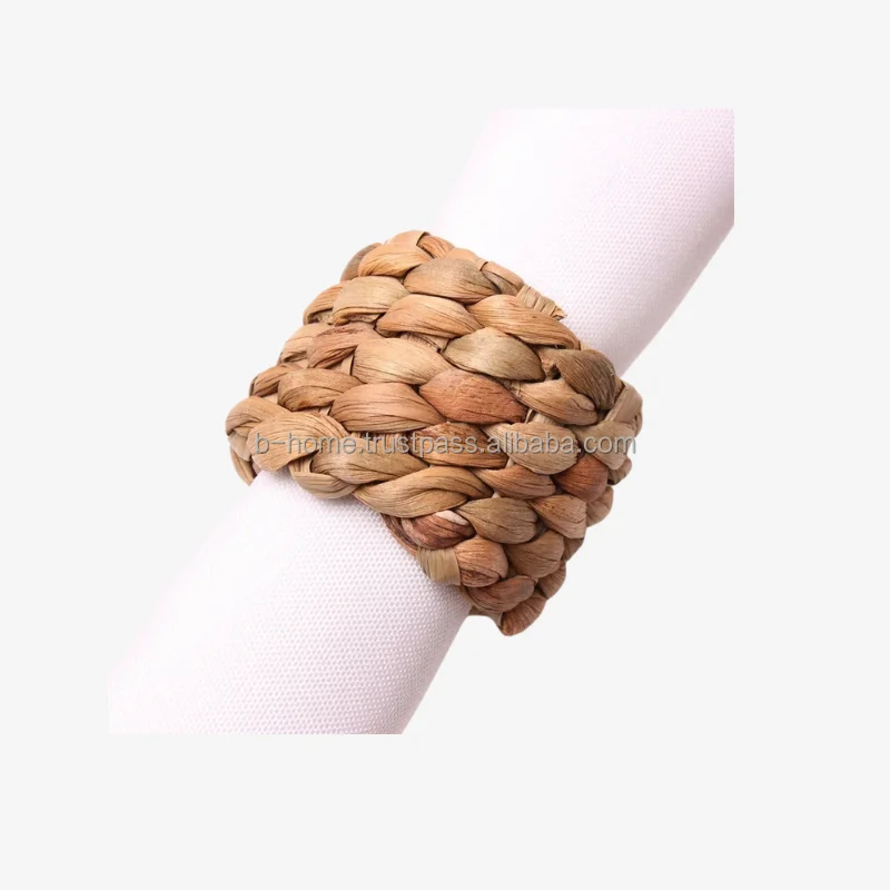 Dome Food Cover with Wicker Props Refreshments Handicraft Water Hyacinth Fly Net Fruit Food Tent for Outdoor Picnic Party BBQ