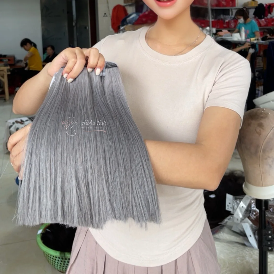 Super Healthy Virgin Thick One Donor Bone Straight Cheapest Silky Hair Extensions 100% Pure Vietnamese Raw Hair Bob Wig Weave