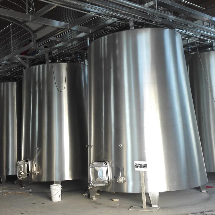 Stainless Steel Grape Red Wine Fermenter Tank For Red Winery