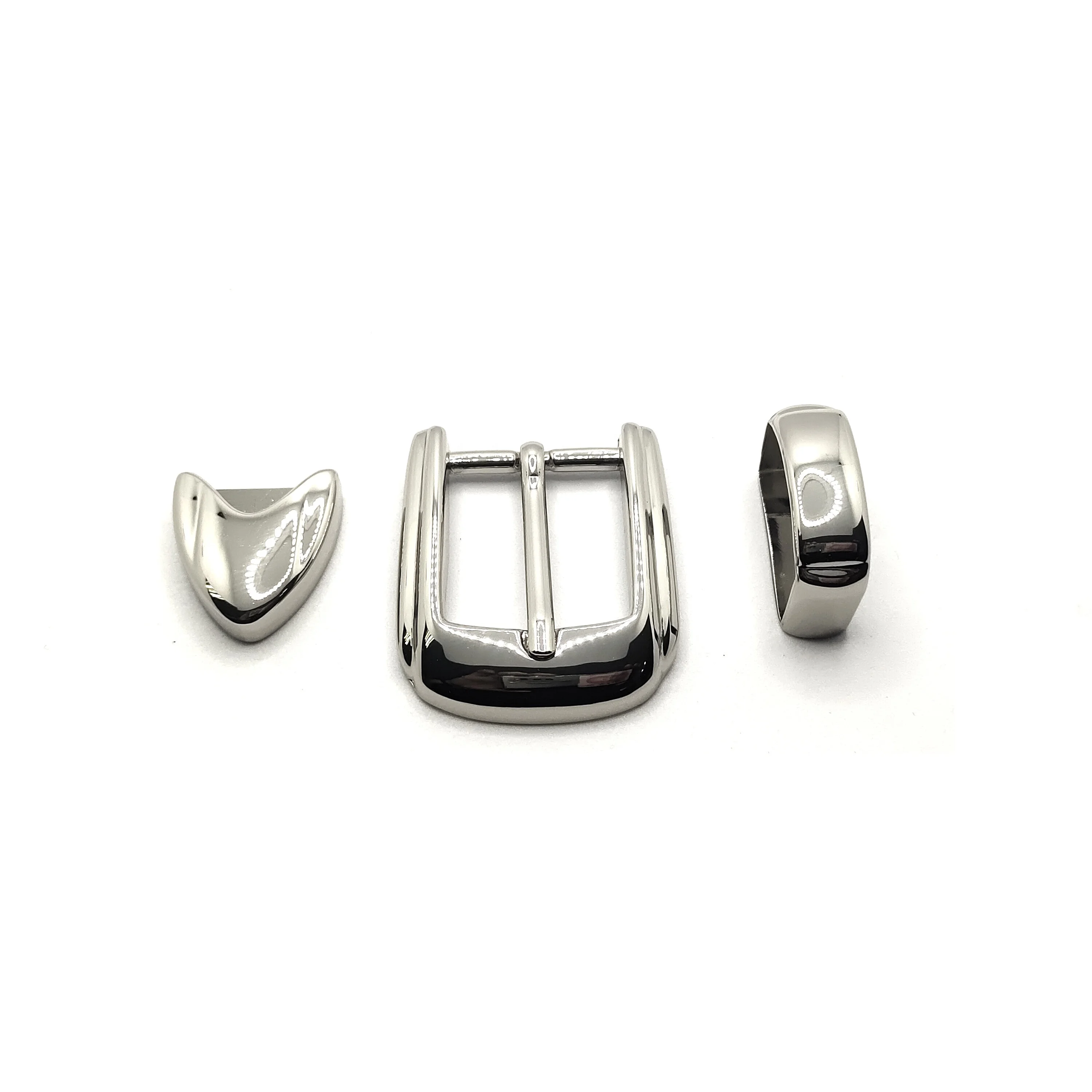Simple and Modern 3 pieces a set Western Style Formal Classic 1 inch 25mm Zinc Alloy Metal Pin Buckle