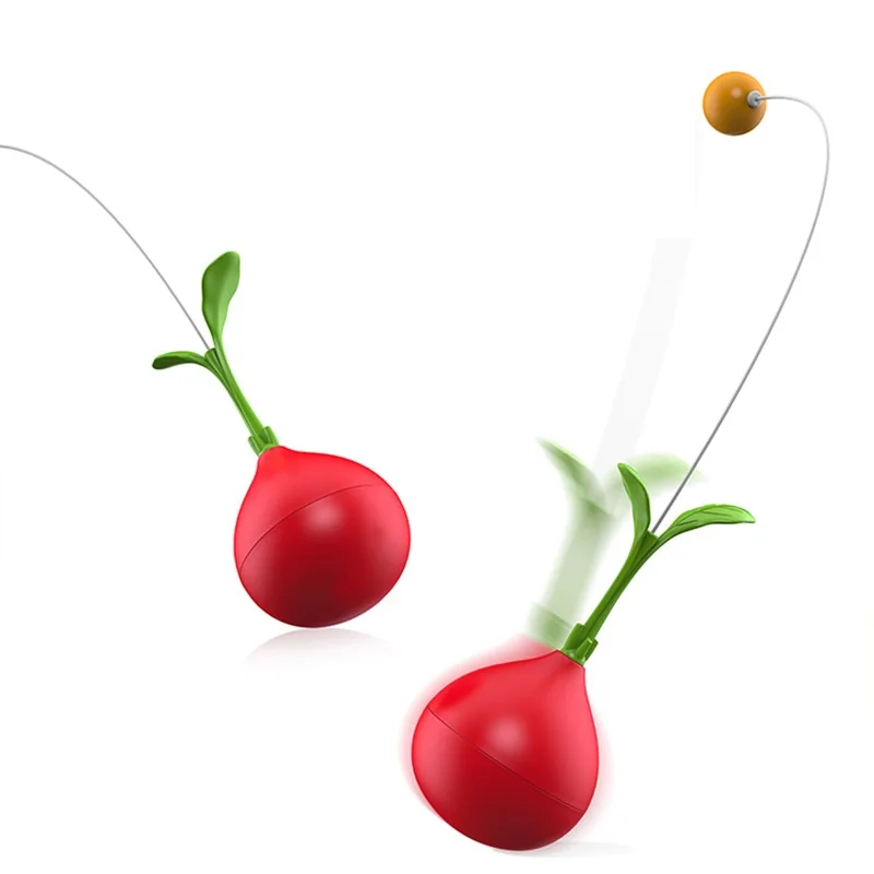 Funny Kitten Essentials Carrot-Shaped Cat Tumbler Toy