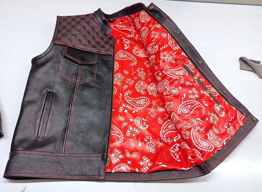 Кожаный жилет для езды на мотоцикле больших мальчиков индивидуальная одежда велосипеде водителей с внутренним карманом американский и Европейский кожаный