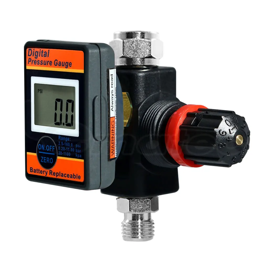 Taiwan Lematec 1/4 Inch Digital Air Regulator for Paint Spray Guns