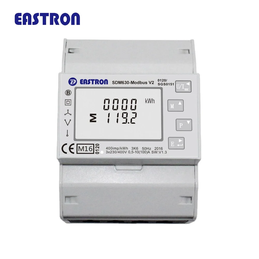 Growatt Eastron SDM630 Modbus V2 3-фазный интеллектуальный счетчик энергии din для солнечной системы средний утвержденный измеритель мощности