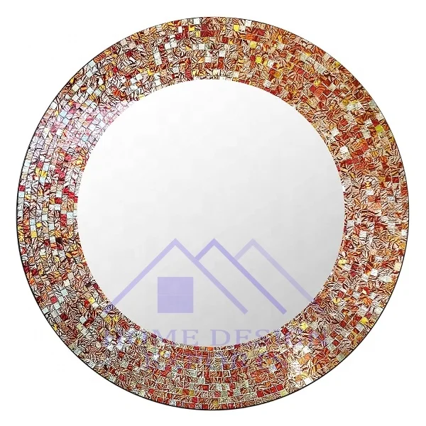 Living Room Decorative Mosaic Wall Mirror for Home Hotels & Restaurants Table Wedding Decor  2024 Latest Home Decor