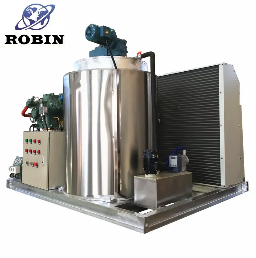 Factory Price 5 Ton Water Cooling Flake Ice Machine from China for Fish Markets