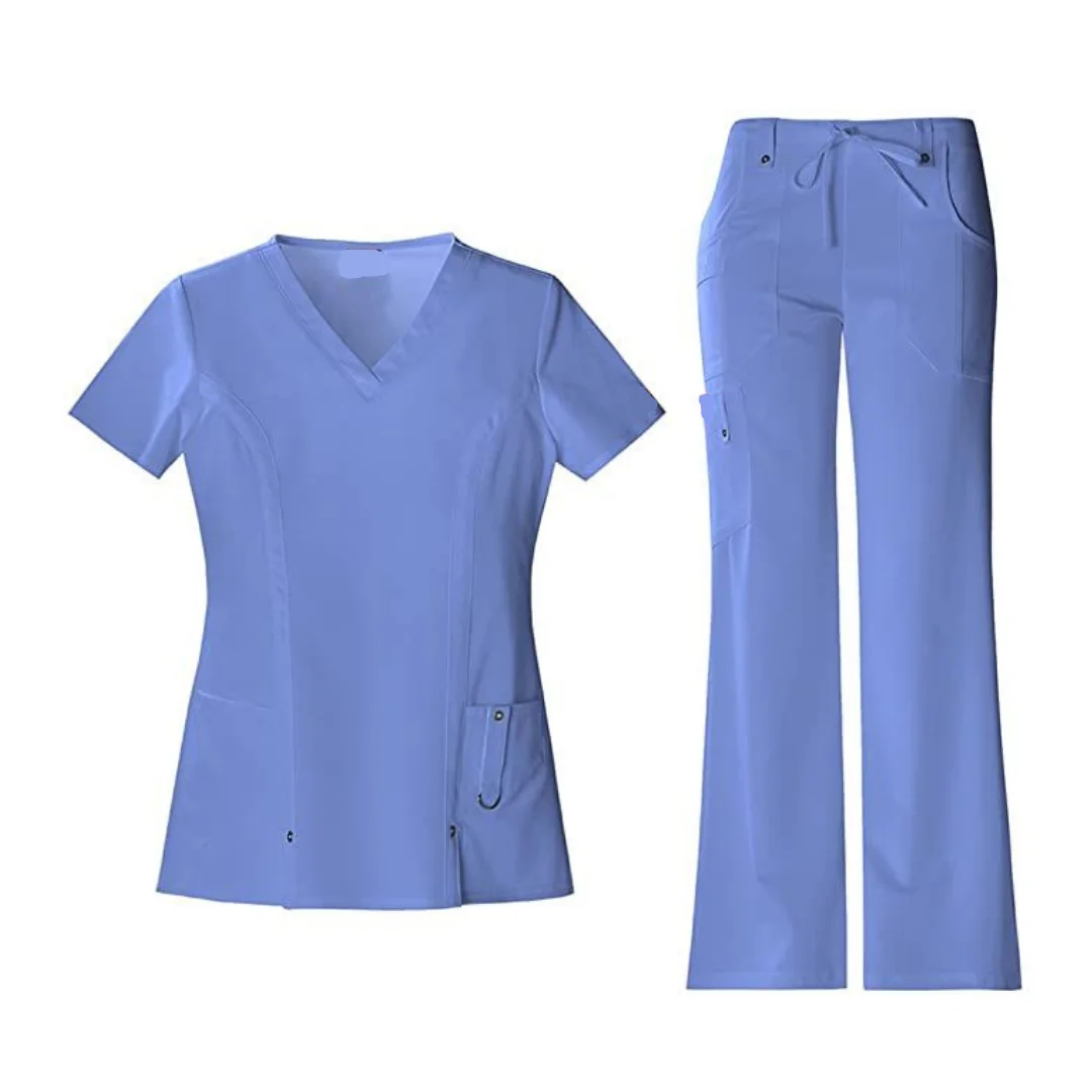 BEST QUALITY scrubs sets uniform hospital medical clothing fashionable design style sporty for women - SaoMai FMF manufacturer