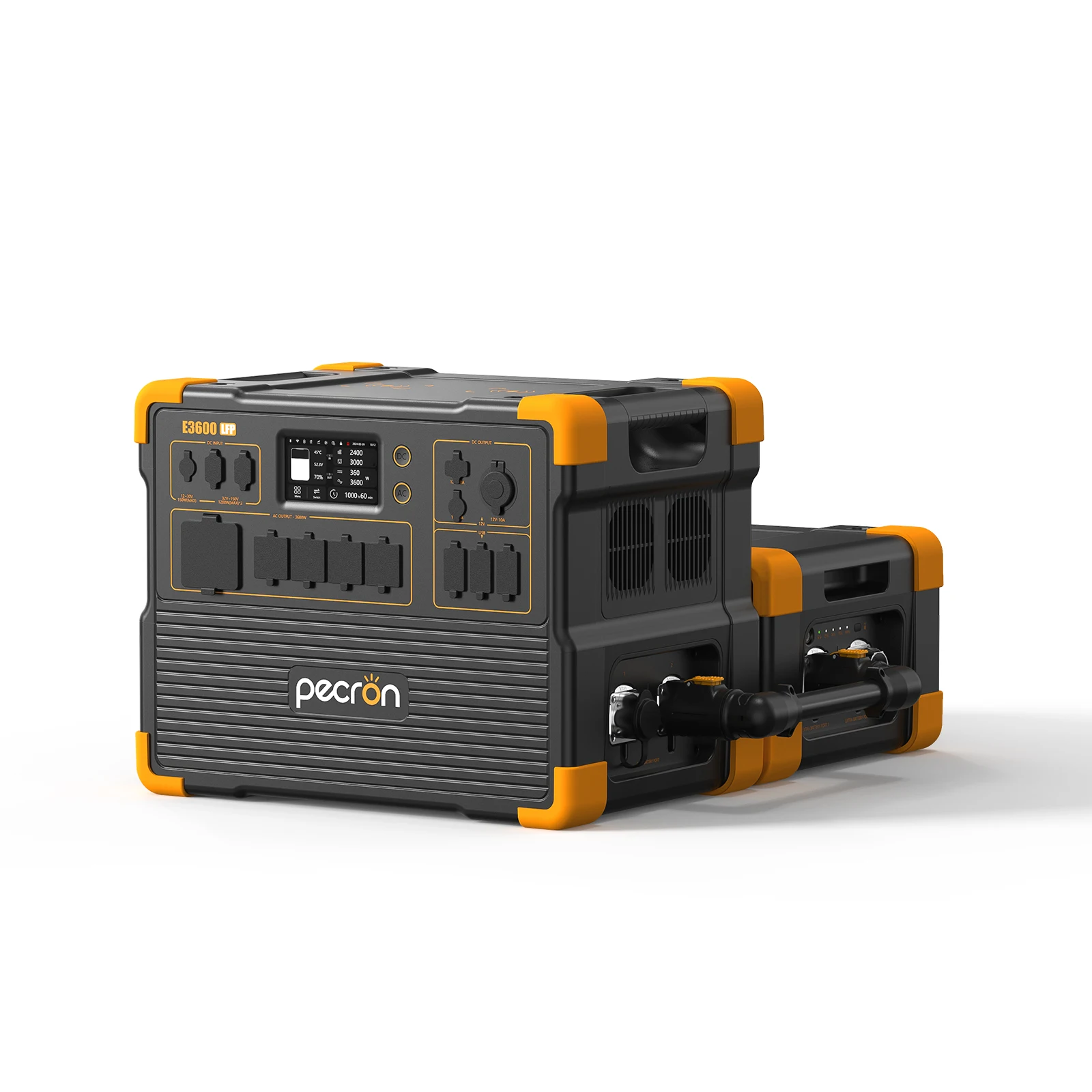PECRON E3600LFP Portable Power Station LiFePO4 3600W inverter with UPS Function and Wireless Charge