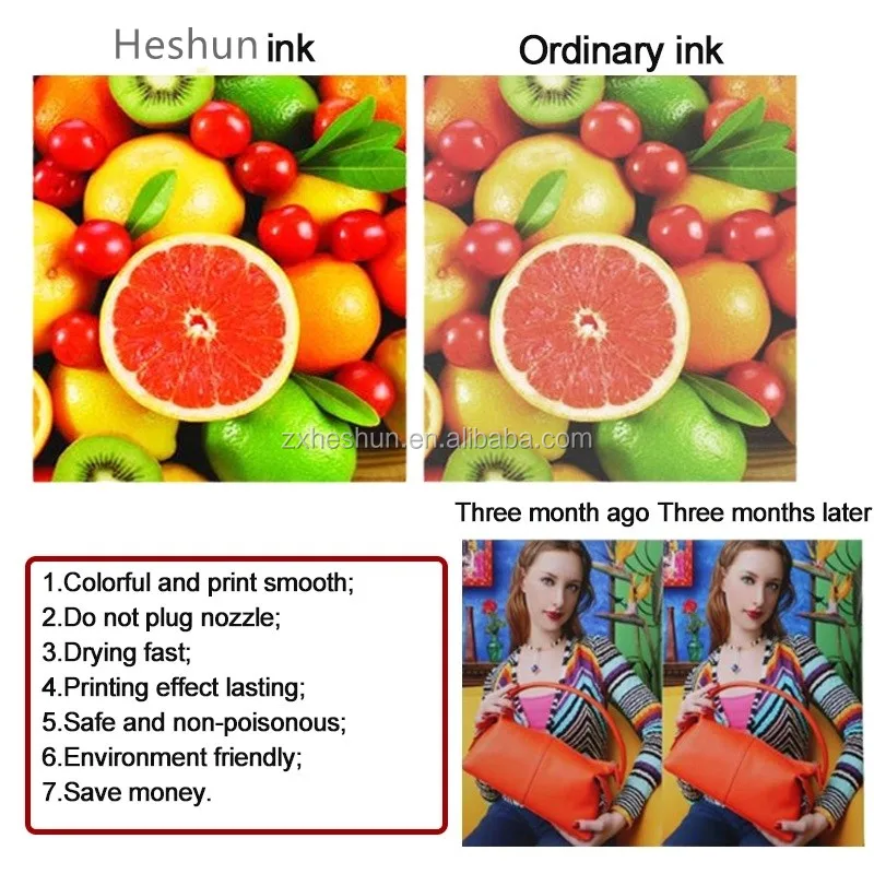 HESHUN 4/color 1000ml UV Dye Ink for Noritsu D701 D703 D705 D1005 HR Printer Inkjet cartridges