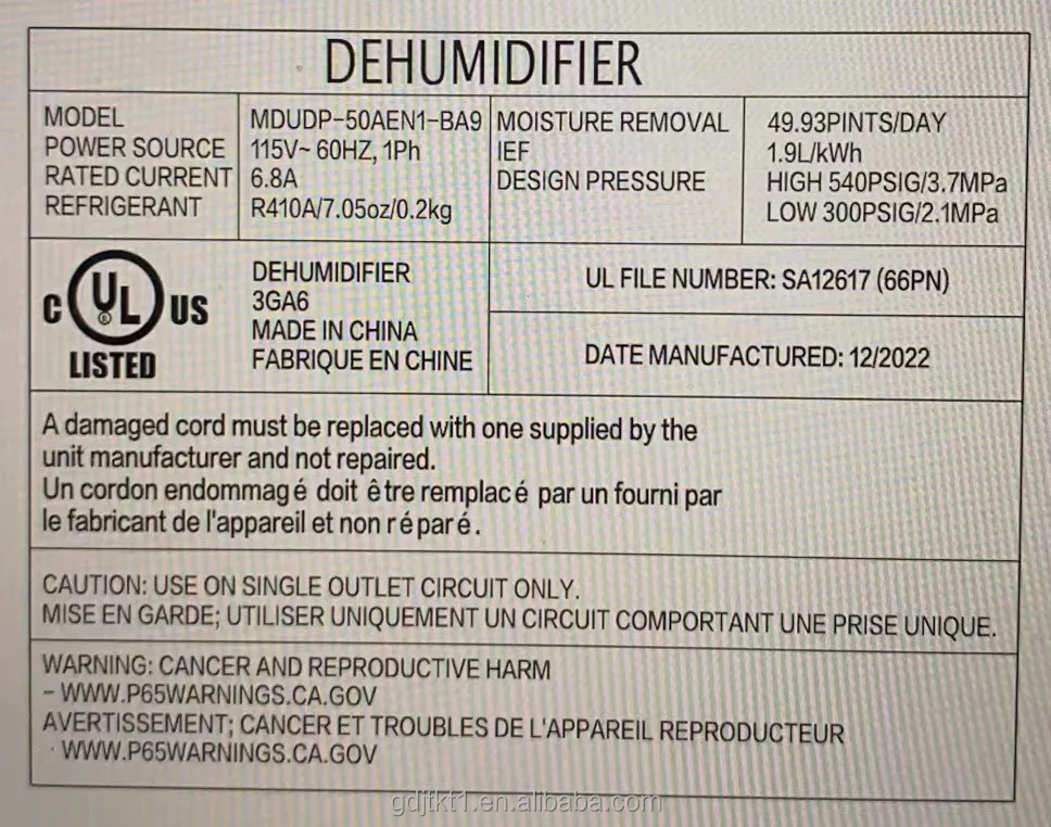 50pint midea dehumidifier for personal use home closet bedroom bathroom air purify drying auto entfeuchter low noise