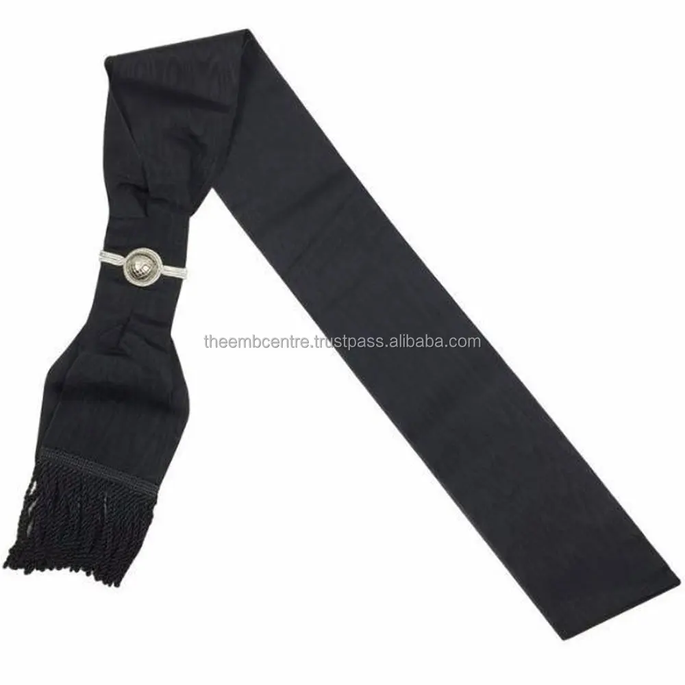Provincial Officers Knights Templar English Regulation Sash Black Moire Order of Eastern Star Oes Complete Sash Masonic Regalia