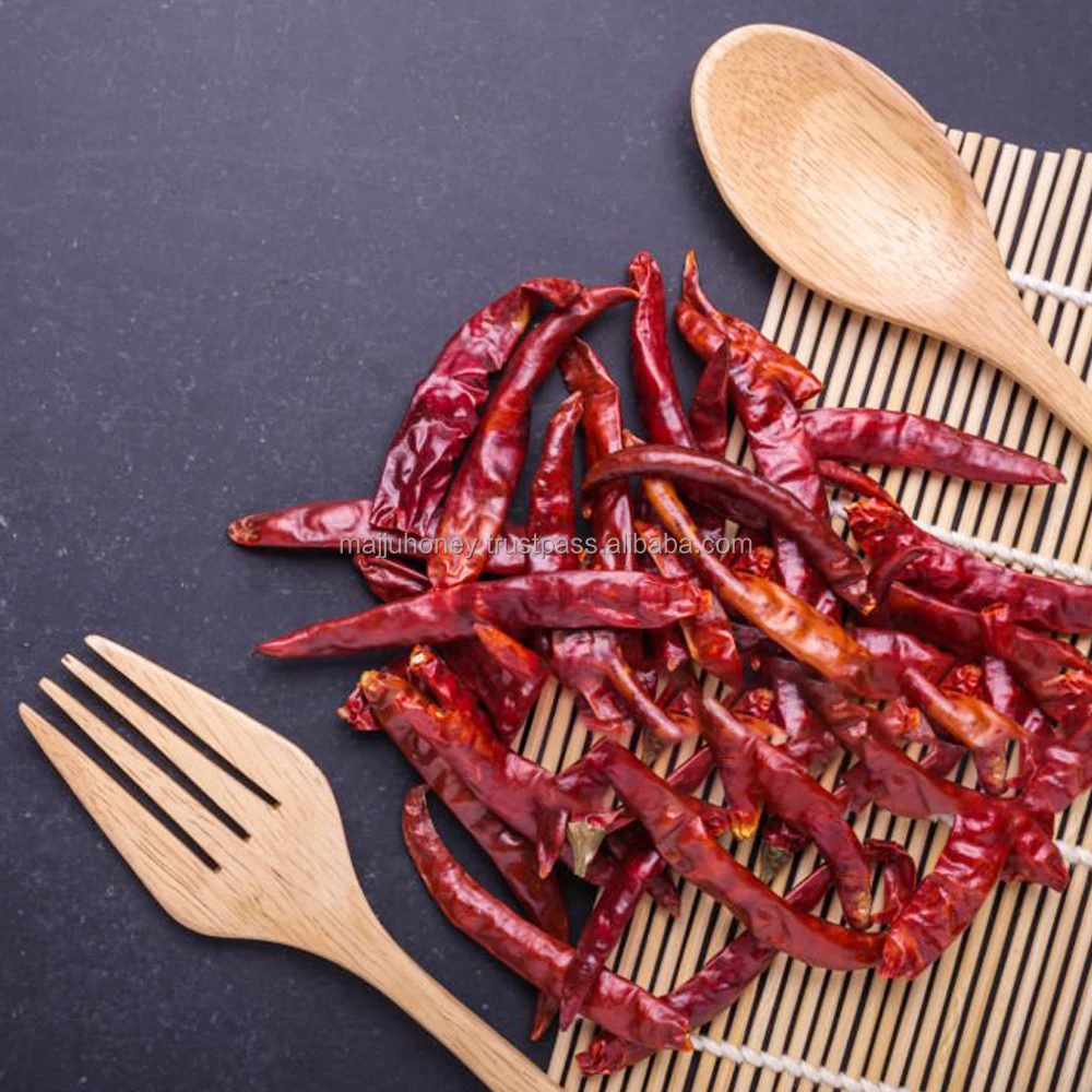 Dehydrated Crushed Teja Dried Red Chili from India without Stem Seasoning Sensation and Hot Spicy