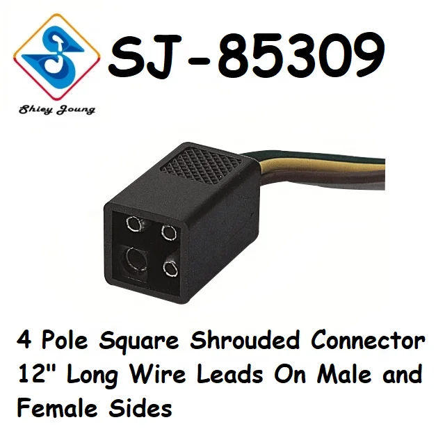 Trailer Truck Auto Marine 6 Way Wire 6P Factory Customized Trailer Connector