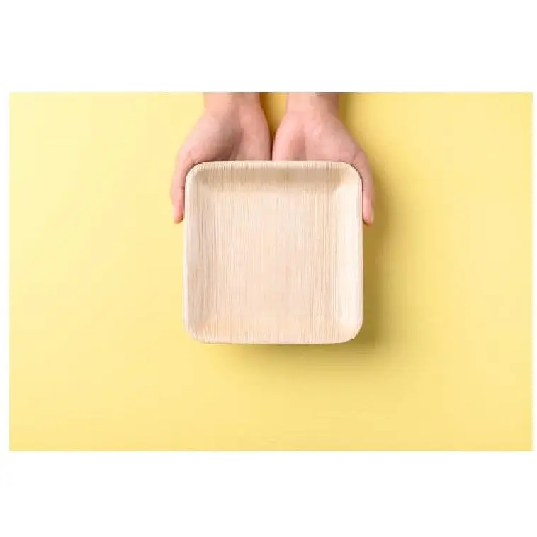 Экологически чистые квадратные тарелки для кейтеринга