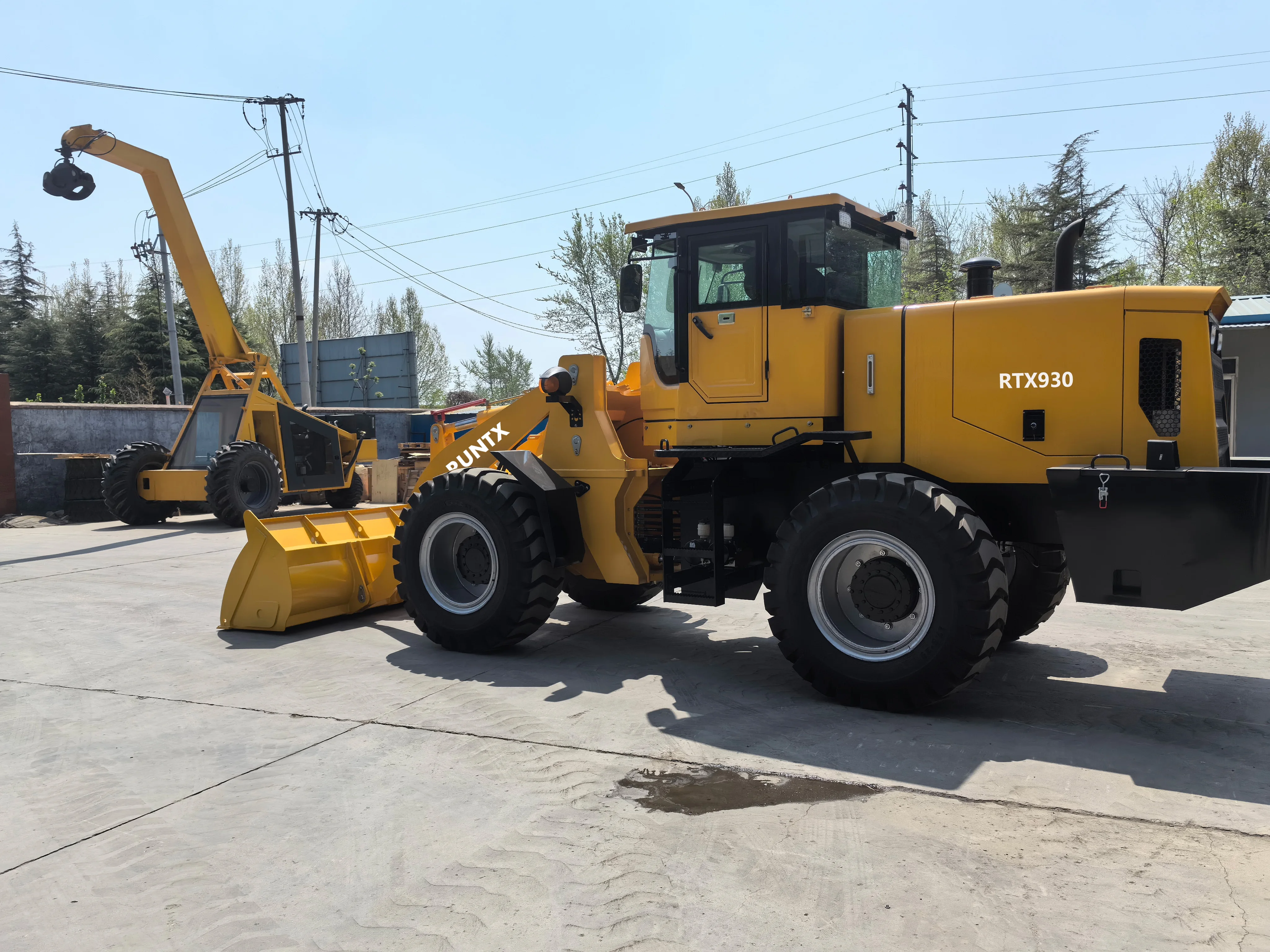 Runtx Factory Direct Sale New Loader 3 Ton Compact Wheel Loader Front End Loader with Low Cabin