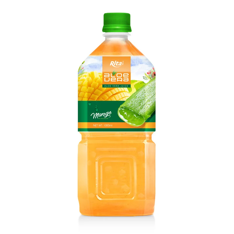 Rita 1L Pet Bottle  NFC Juice Added Aloe Vera Soft Drink From Vietnam Fresh Aloe vera Soft Drink