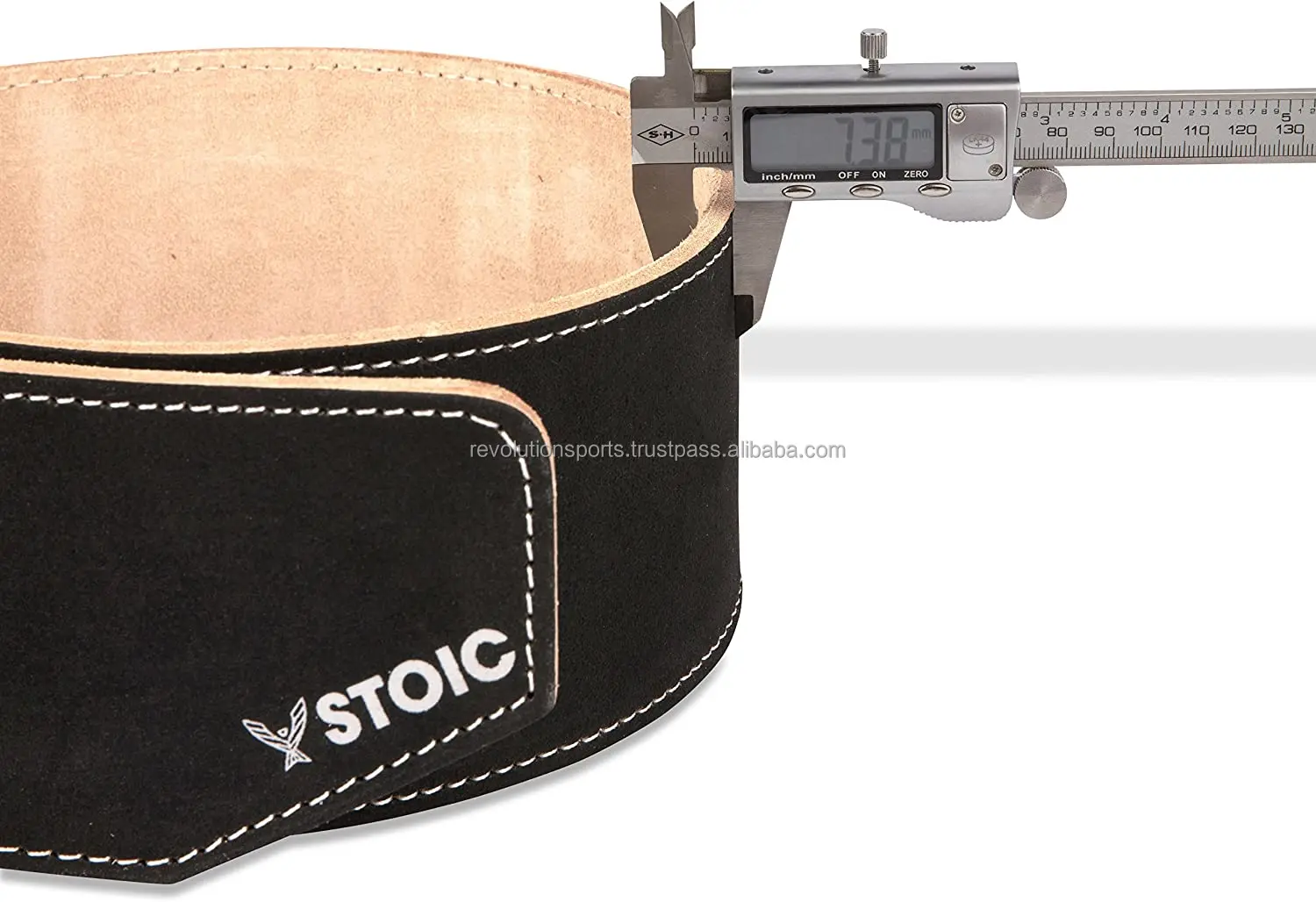 Powerlifting Belt/Weight Lifting Belt - 4 Inches Wide - No Taper for Maximum Support & Protection