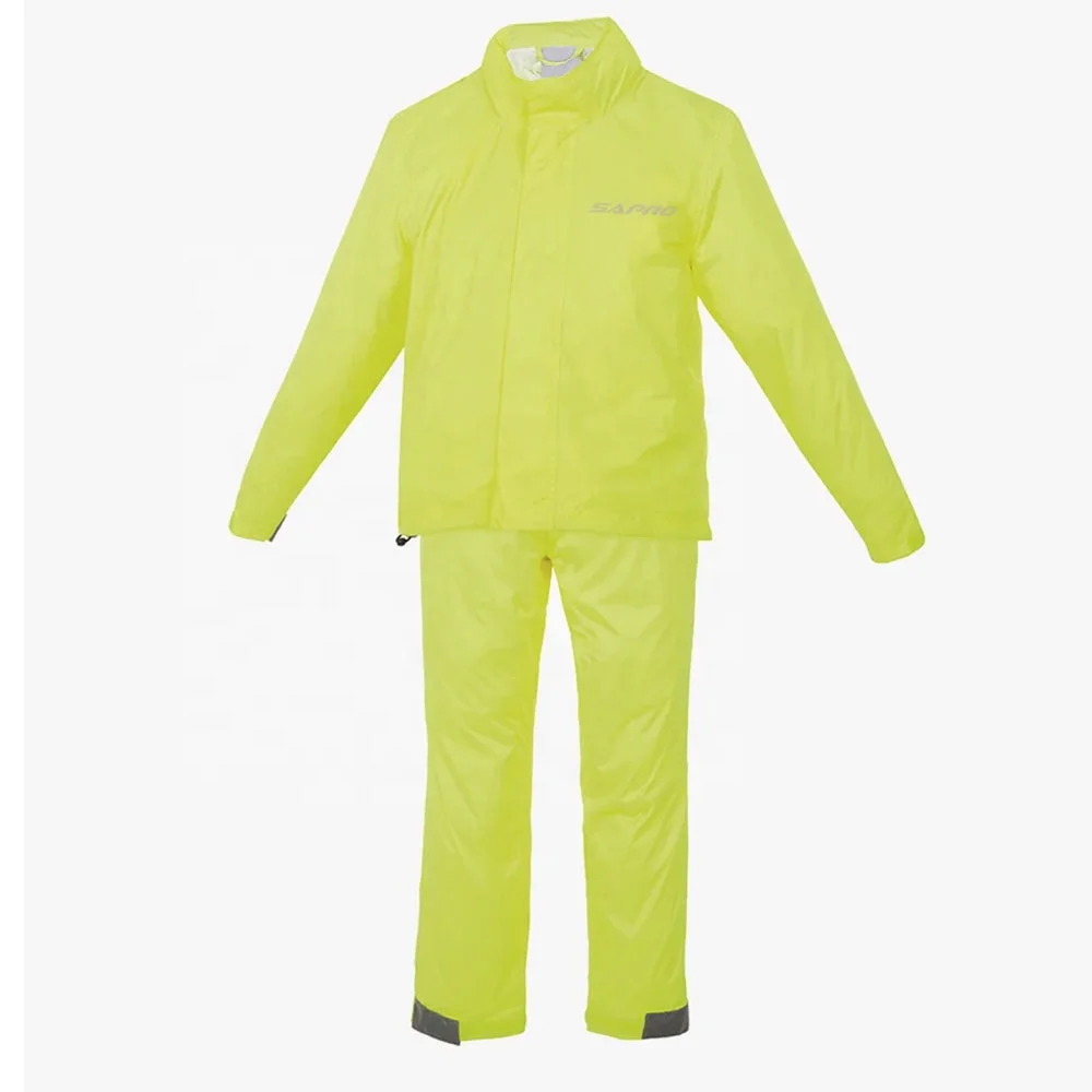 Men Hot Sale Motor Racing Rain Gear Suit Waterproof Rain Suit Hi Visibility Reflective Tape