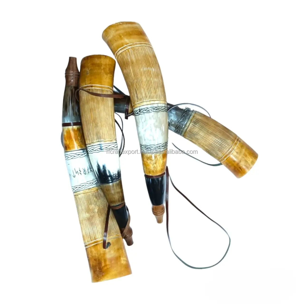 Natural Handmade Real Buffalo Horn Trumpet Kosher Shofar for Religious Purposes Polished Viking Horn Bull Ox Horn Music Style