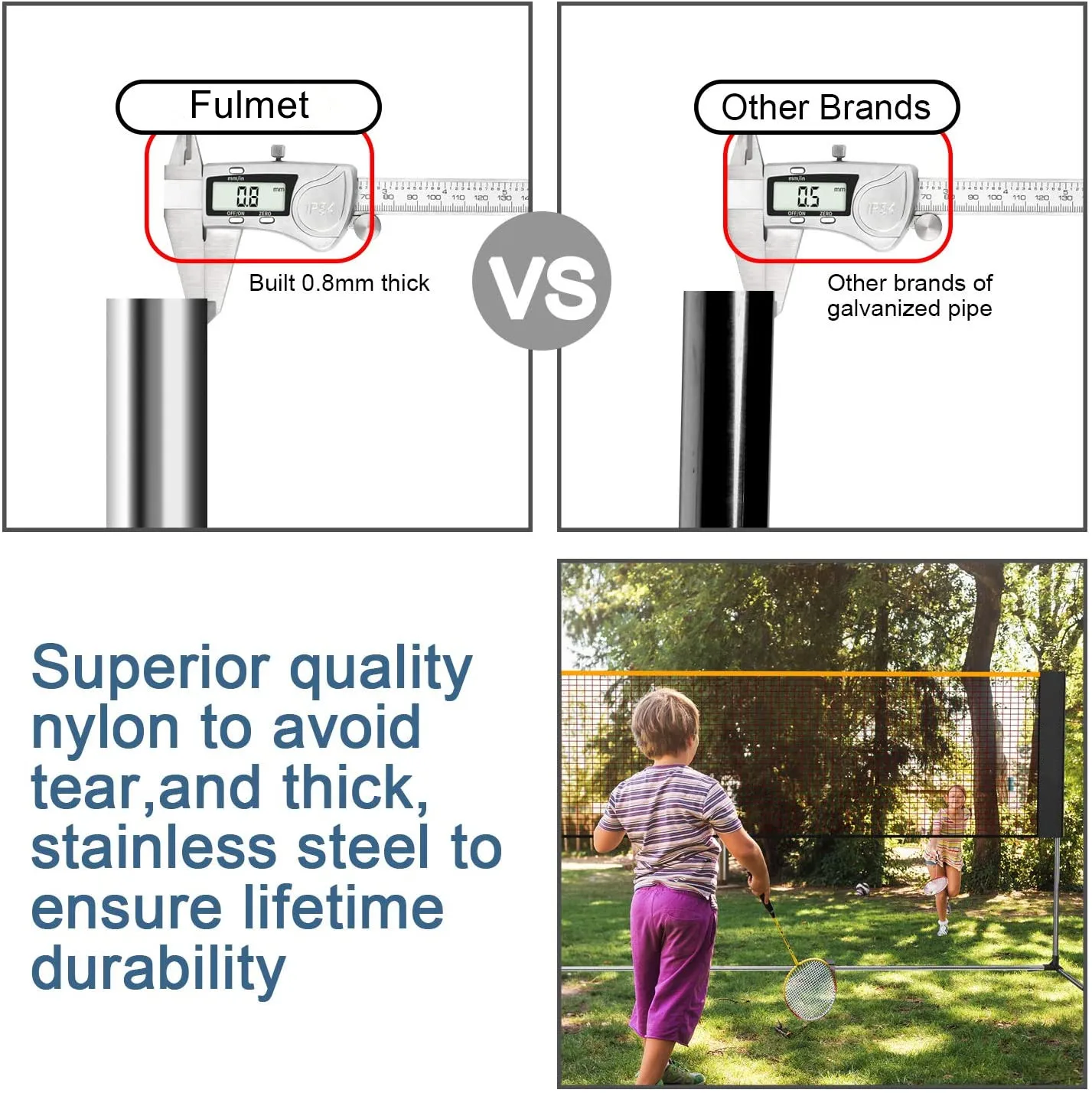 BD01B Low Price Badminton Net Stand, Portable Badminton Net, Badminton Net  Manufacturer From China