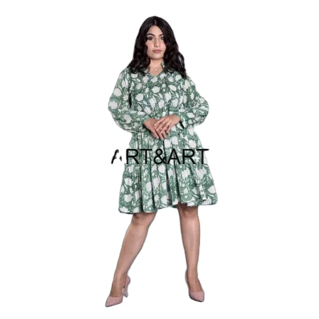 Wholesale Fast Custom Women Floral Dress Summer Vacation Square Neck Off Shoulder Draped Waist Floral Pattern Printed Mini Dress