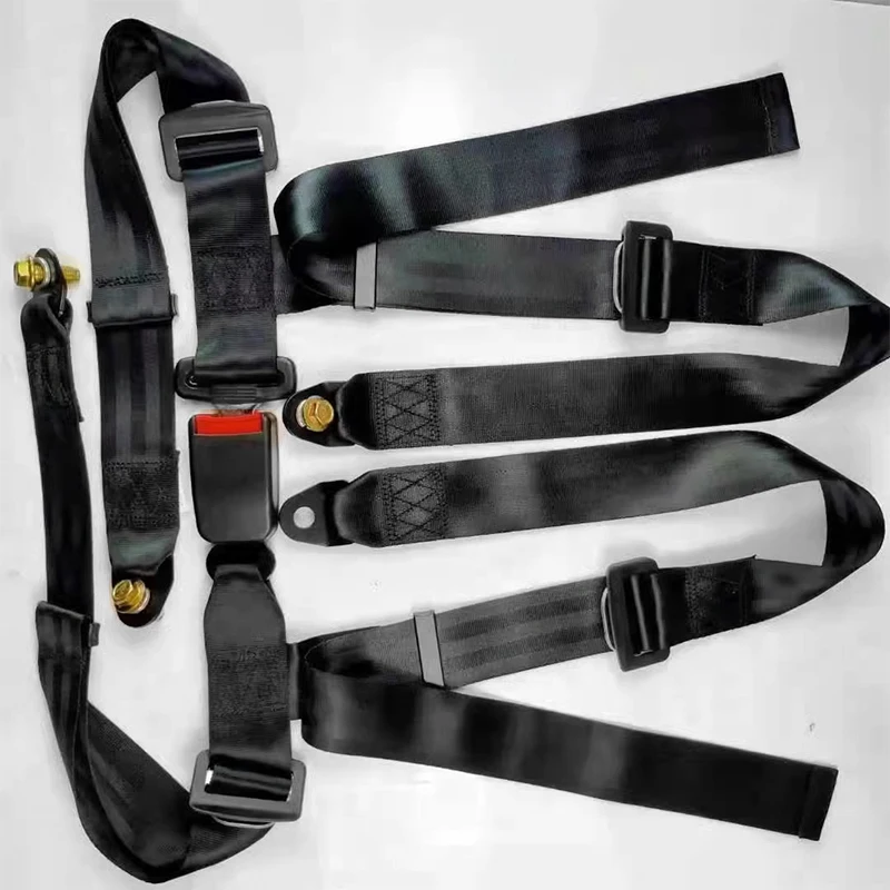 Manufacture Color Nylon Webbing Safety Belt 3 Points Imitation Nylon Strap For Children Car Seat Belt