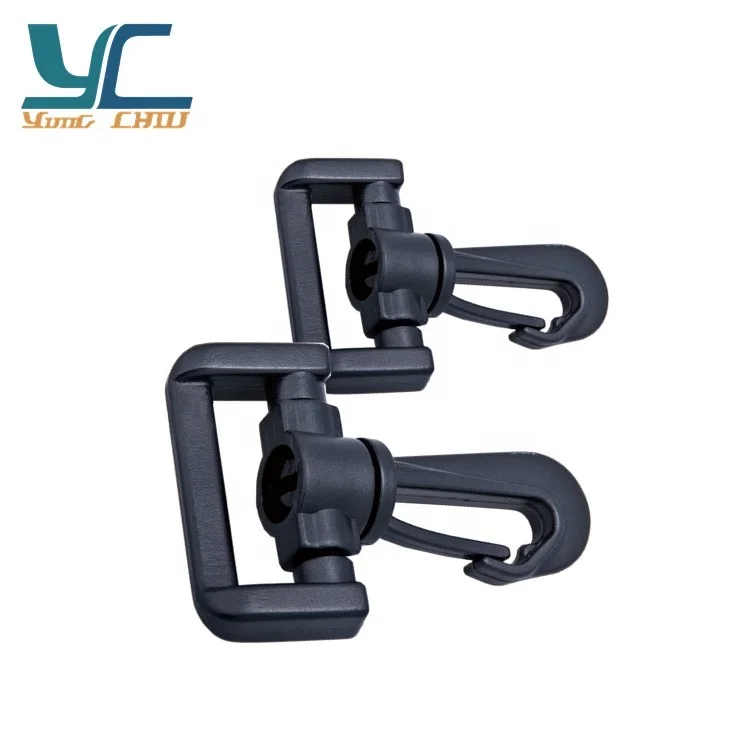 Пластиковые черные поворотные крючки кошельки застежки