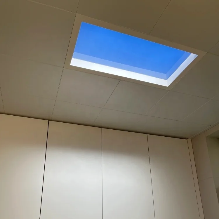 PeseTech Led Modern Smart Dimmable Panel Ceiling Lamp Blue Sky Sun Lights Virtual Natural Artificial Skylight For Indoor Kitchen