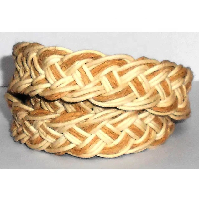 Cotton Braided Fancy Belts with Metal Buckle Whole Sale Price