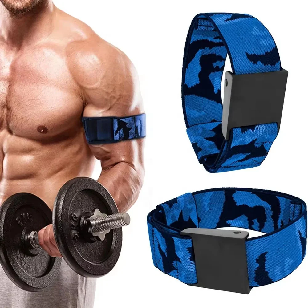 Comfortable BFR Blood Flow Restriction Training Bands Latex Loop Weightlifting Equipment with Plastic Buckle