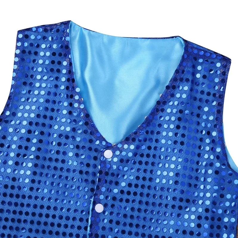 Kids Boys Children Vest Tanktop Dance Wear Waistcoat Costume For Choir Jazz Dance Stage Performance Dance Costume Performance