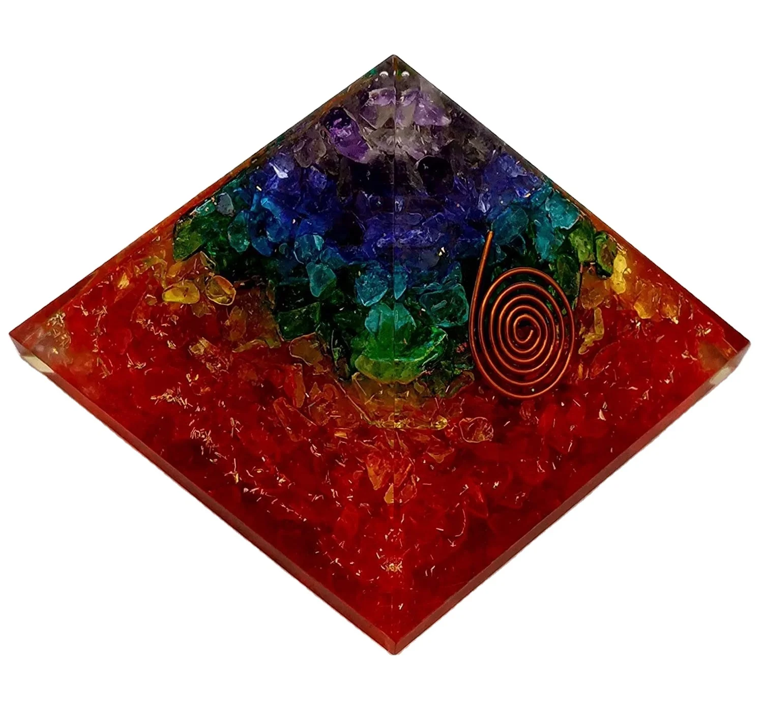 Семь чакр ОРГОН Пирамида чакра оргонит оптом оргоновая