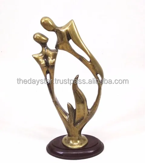 Table Top Abstract Sculpture Modern Golden Small Figure Sculpture For Living Room and any other decoration