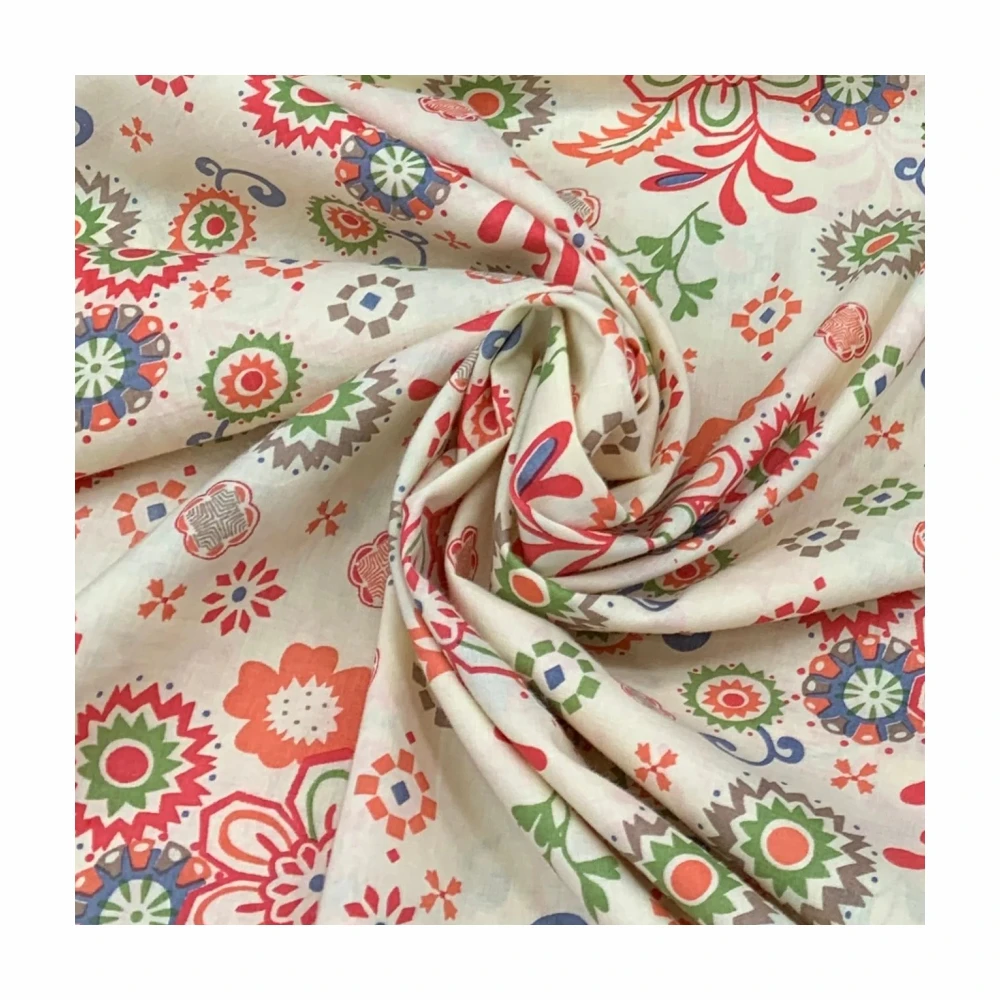 Top quality cotton fabric from India with 100% cotton perfect use  for daily wear and smoother and shorter fabric