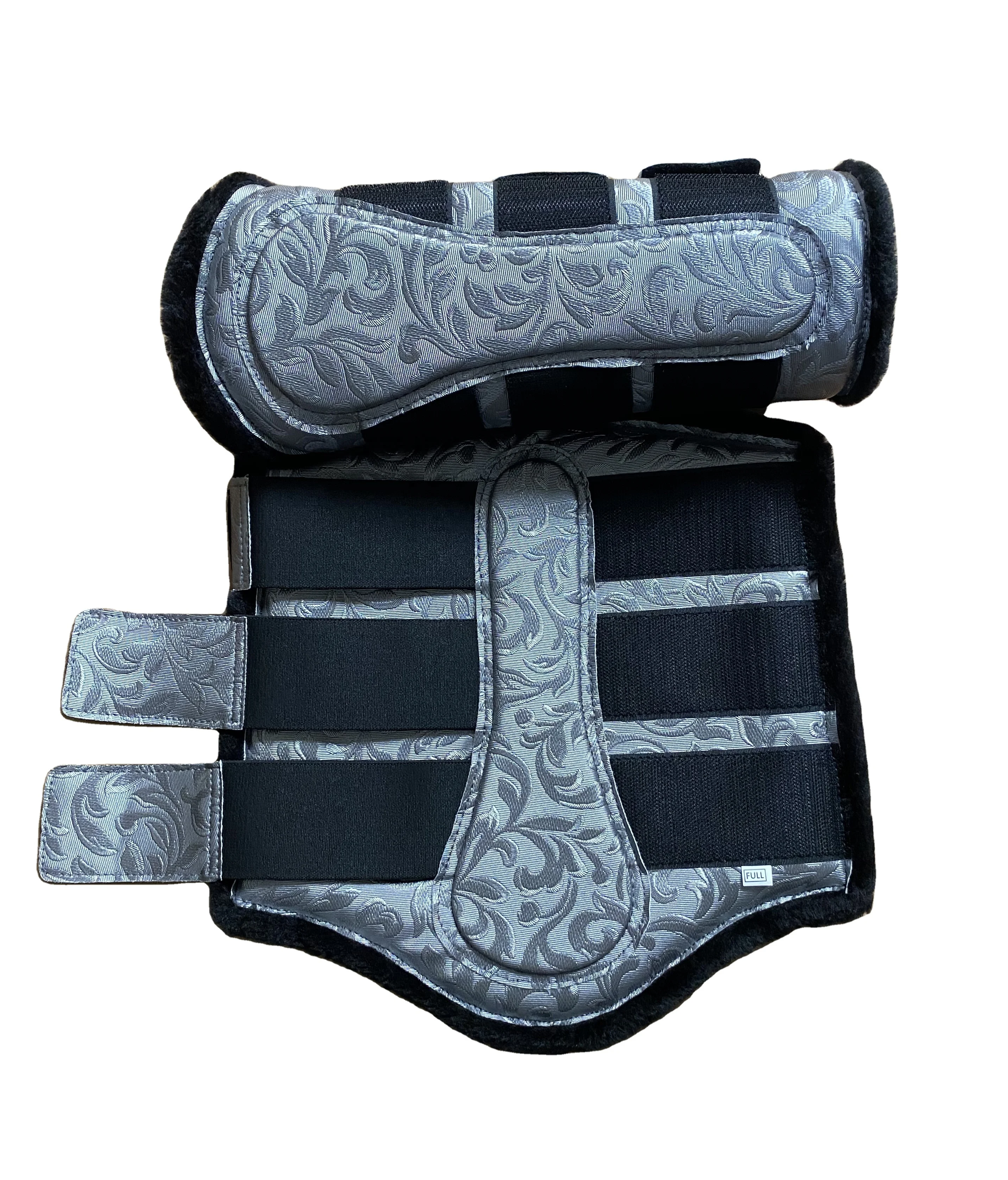 Reasonable prices Printed Horse Saddle pad matching sets with Fur Saddle Pad / Brushing Boots / Bell Boots Horse care Set