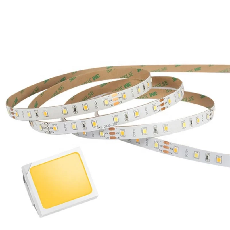 High CRI 97 SMD 2835 tunable white led strip 1800K to 6500K CCT Adjustable LED Strip Light