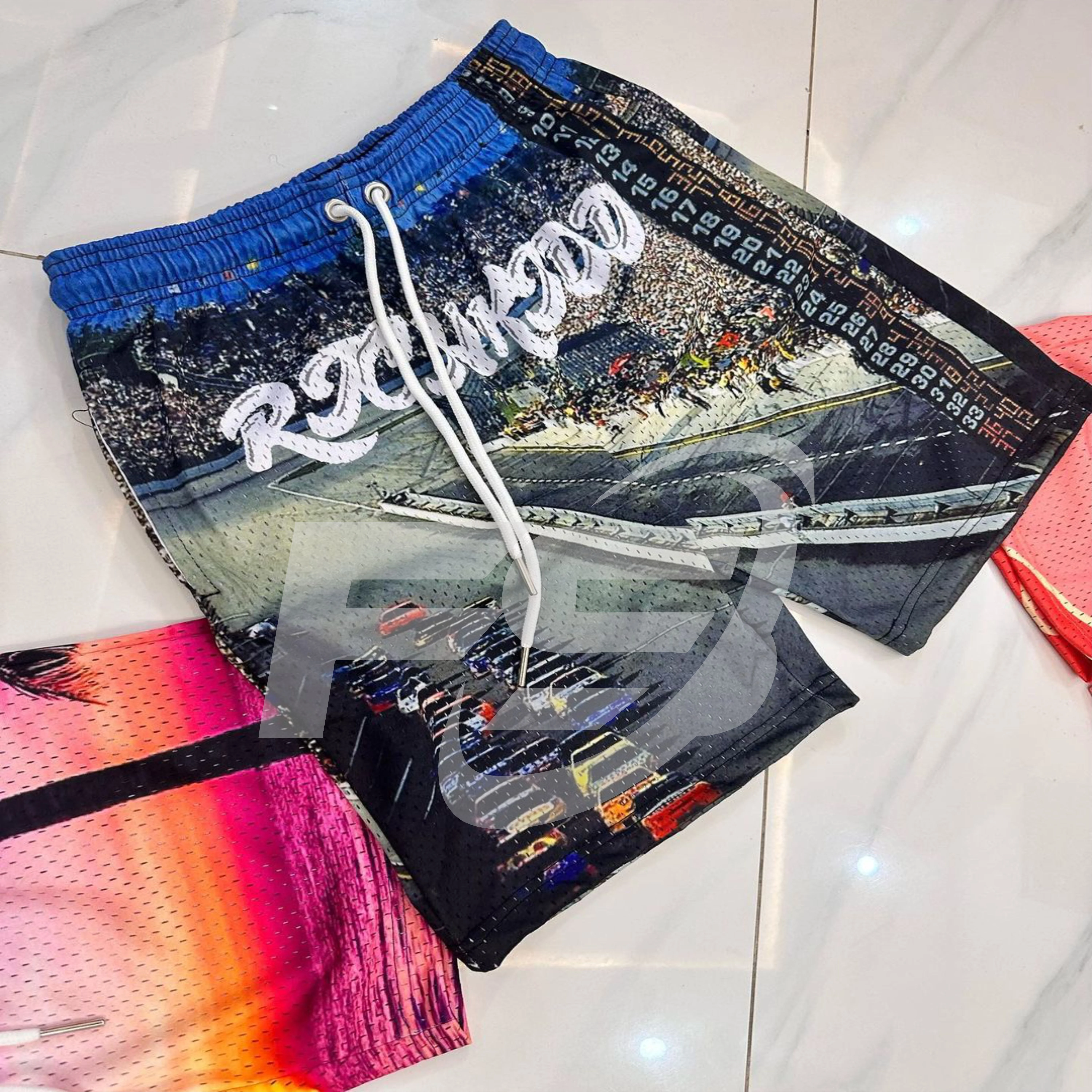 Custom New Summer Men Athletic Running Sweat Shorts Nylon Polyester Casual Wear Sublimation Fashion Men Shorts