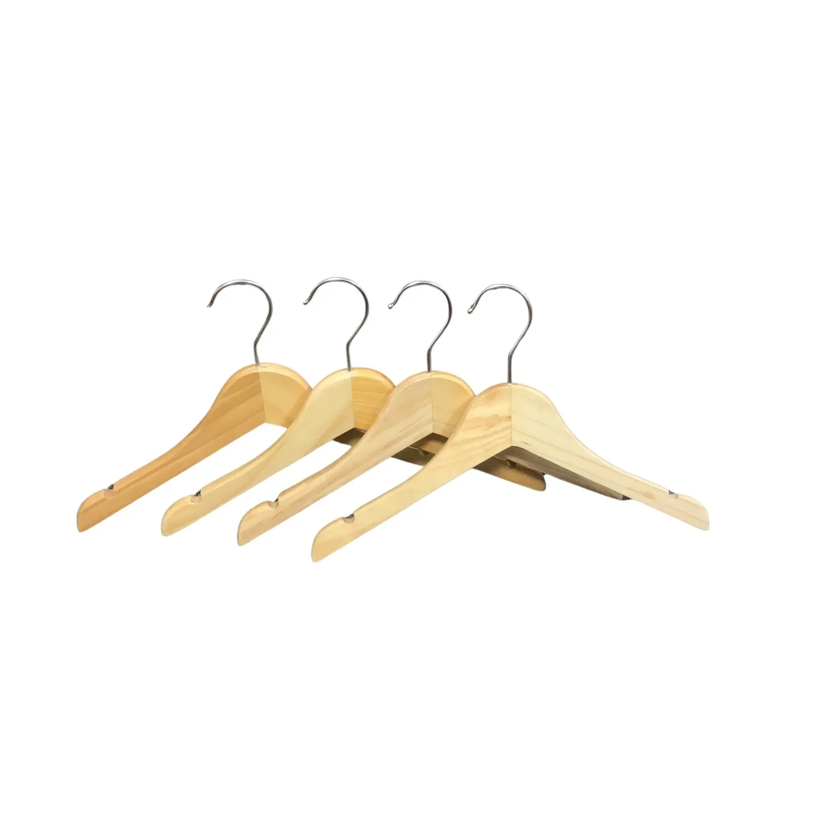 Wholesale Hot Models Low MOQ Wooden Kids Clothes Hanger Customized Logo Baby Wooden Hanger Made in Vietnam