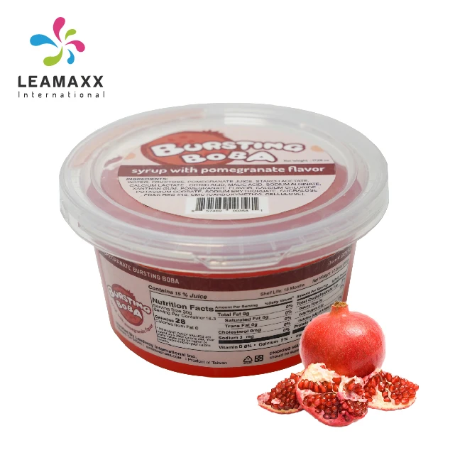 Тайваньский магазин Пузырькового чая, оптовая продажа, 490 г, мини-ванна, растворимый гранат, лопнувший шарик для сока Боба