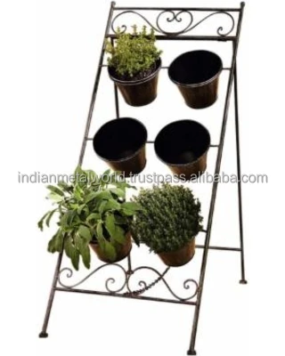 Iron flower buckets with rope handles manufacturers of modern garden planters in galvanized metal hand painted