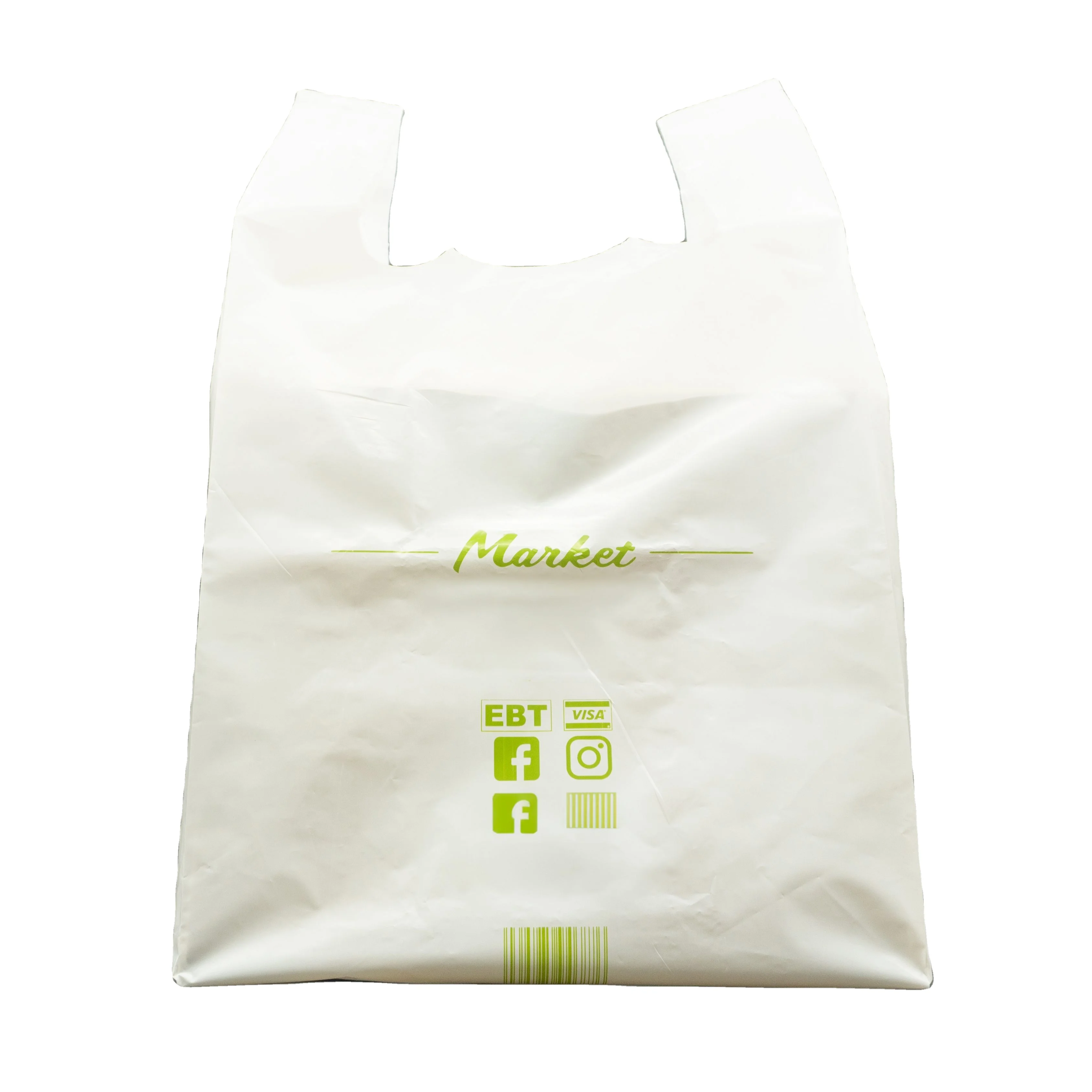 ODM Factory Hot Plastic Bags Proof Shopping T Shirts Bag Strong Pulling and Tearing with Printed Logo Viet Nam Supplier Haplast