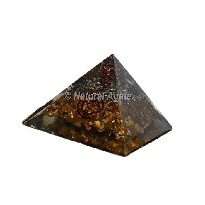 Buy Mahagoni Obsidian Orgonite Pyramid | Mahagoni Obsidian Orgonite Pyramid for Sale | Orgone Stone pyramid prices