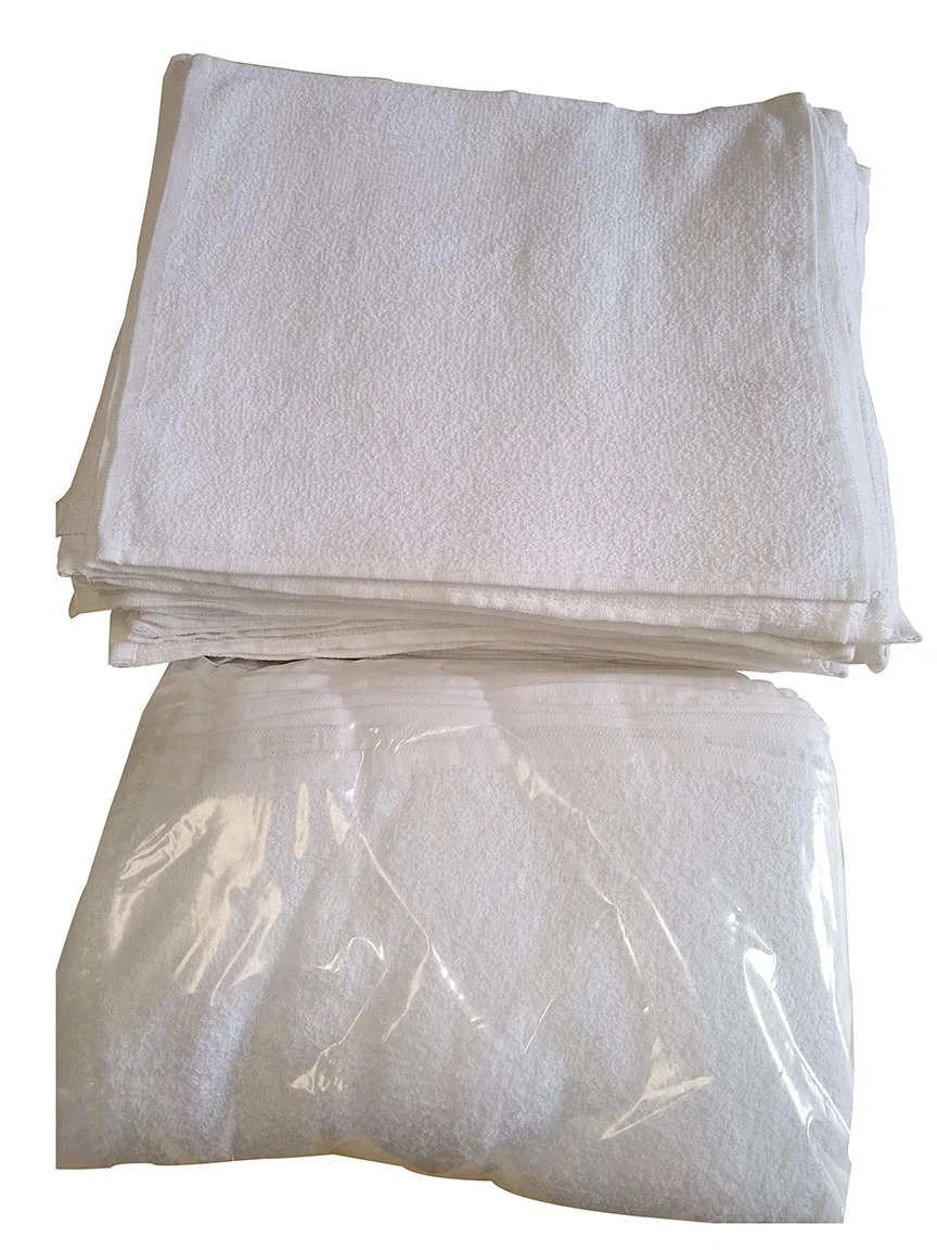 WHITE TOWEL WIPING RAGS NEVER USED 100% COTTON HIGH QUALITY TOWEL CLEANING RAGS CAR CLEANING RAGS