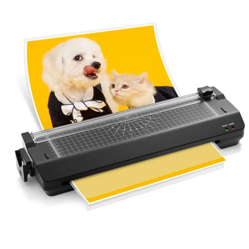 Automatic Thermal Film Laminating A3 A4 Size Double Roller Laminating Machine with Manual Button