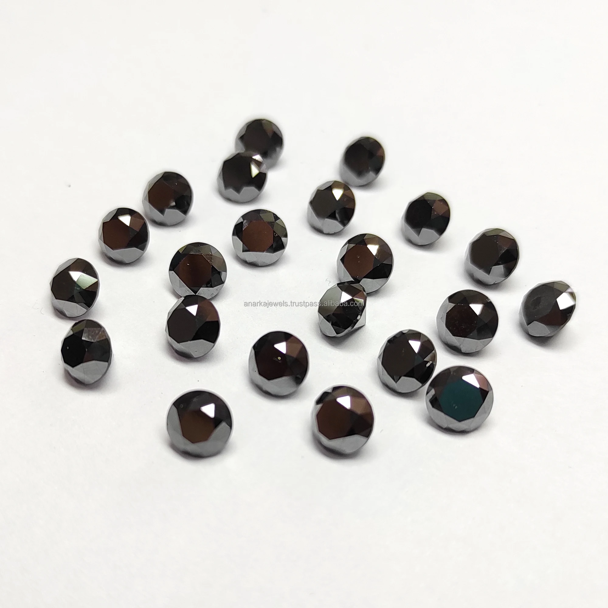 Natural Loose Non Certified Solitaire Real Black Diamond For Jewelry