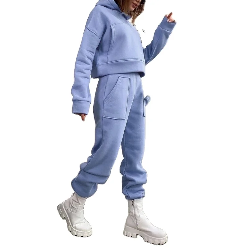 Men Sports Track Suit /Fitted Sweatsuit 2 Piece Custom Women  Sport Jogging Suits Plain Tracksuit