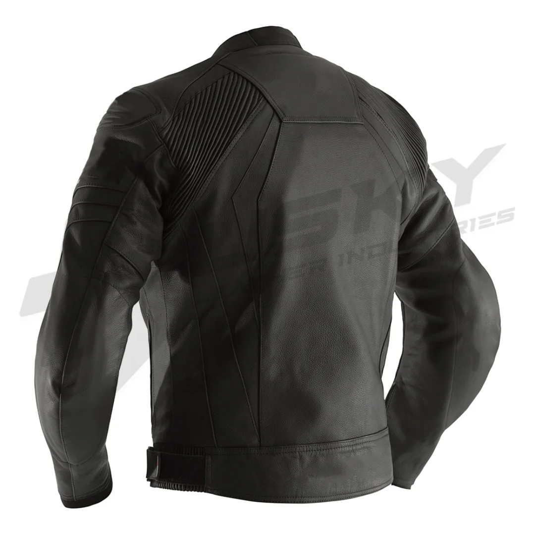 Спортивная куртка из натуральной кожи с принтом