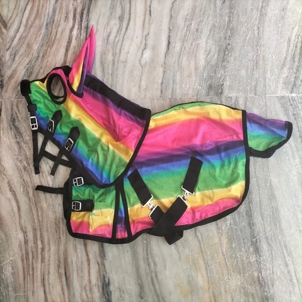 Miniature Horse Rug Hood Horse Rugs Fly Masks Heavy Gallop Mesh Ripstop Premium Detachable Neck Equine Riding House Kanpur