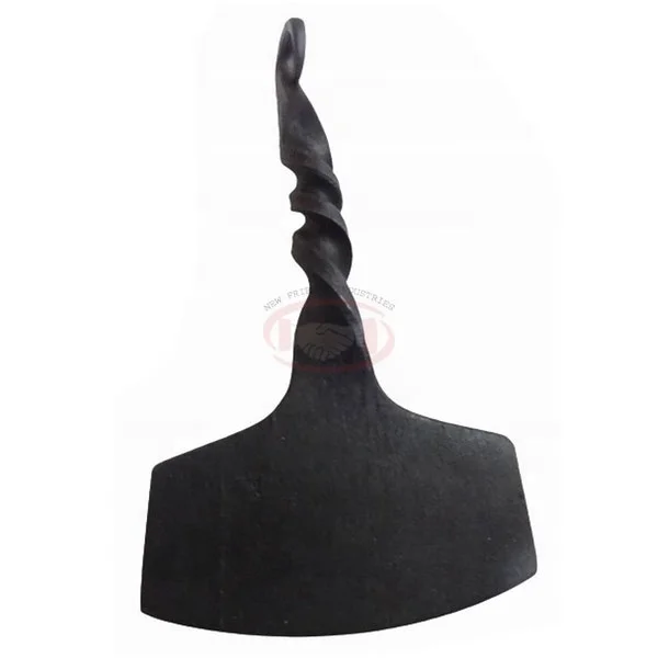 Handmade Forged, Blacksmith, Viking Axe Amulet Thor hammer, Mjollnir, Pendant, Jewellery, Iron Swirl Pendant Pagan, Necklace