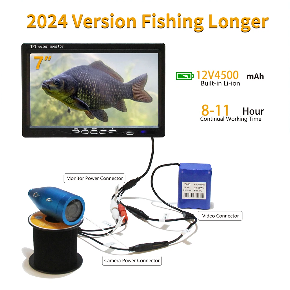 7L underwater fishing camera fish finder for lake  boat ice fishing